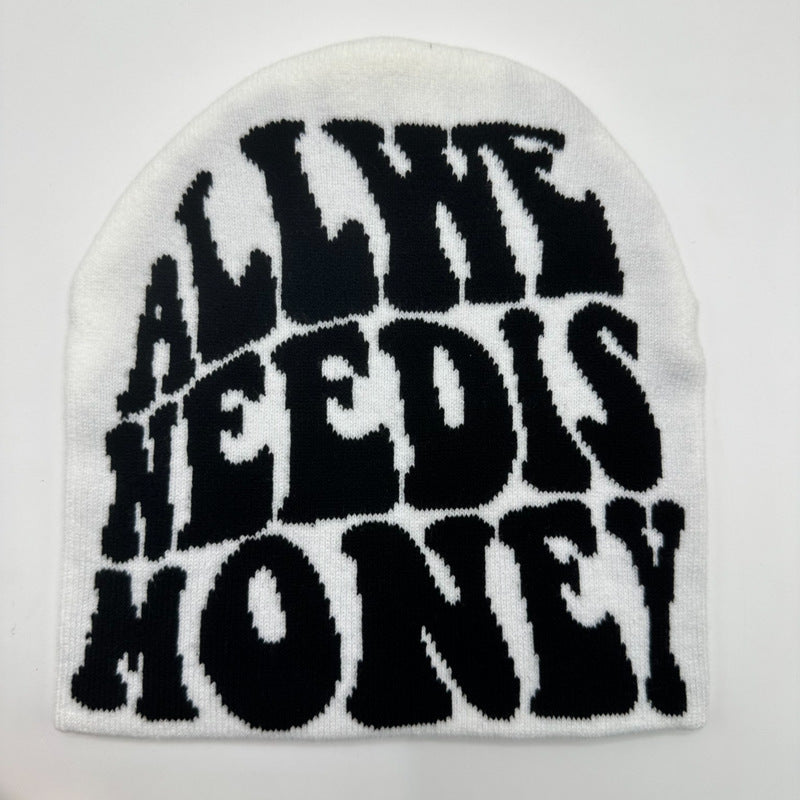 Wholesale Knitted Jacquard Hip-hop Letter Wool Hat