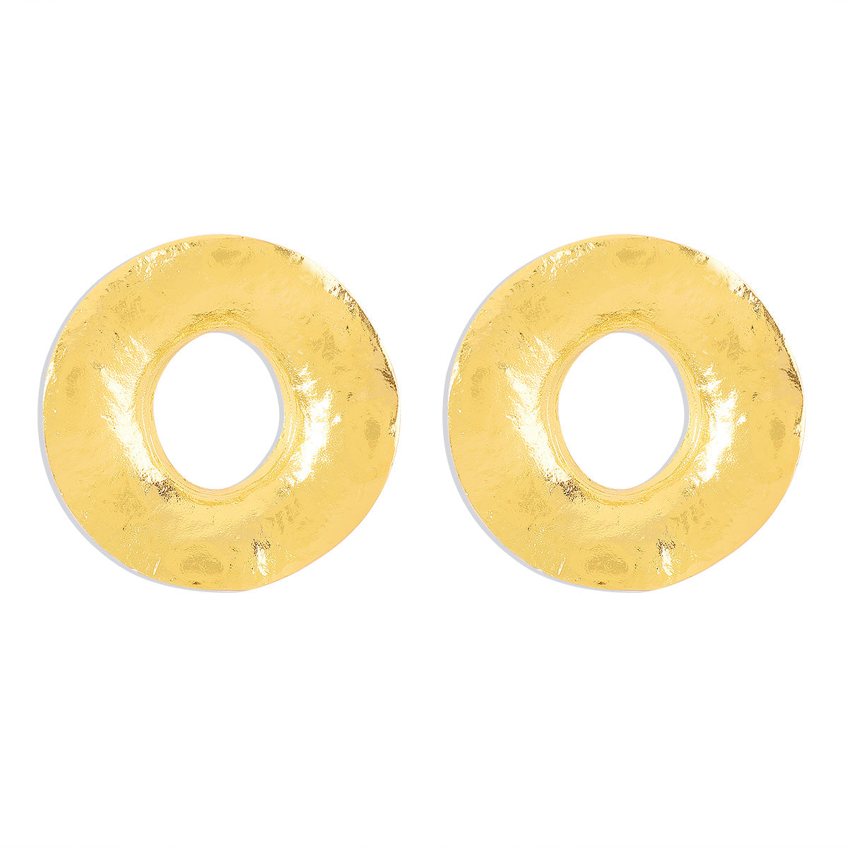 Wholesale Retro Exaggerated Irregular Geometric Large Circle Earrings