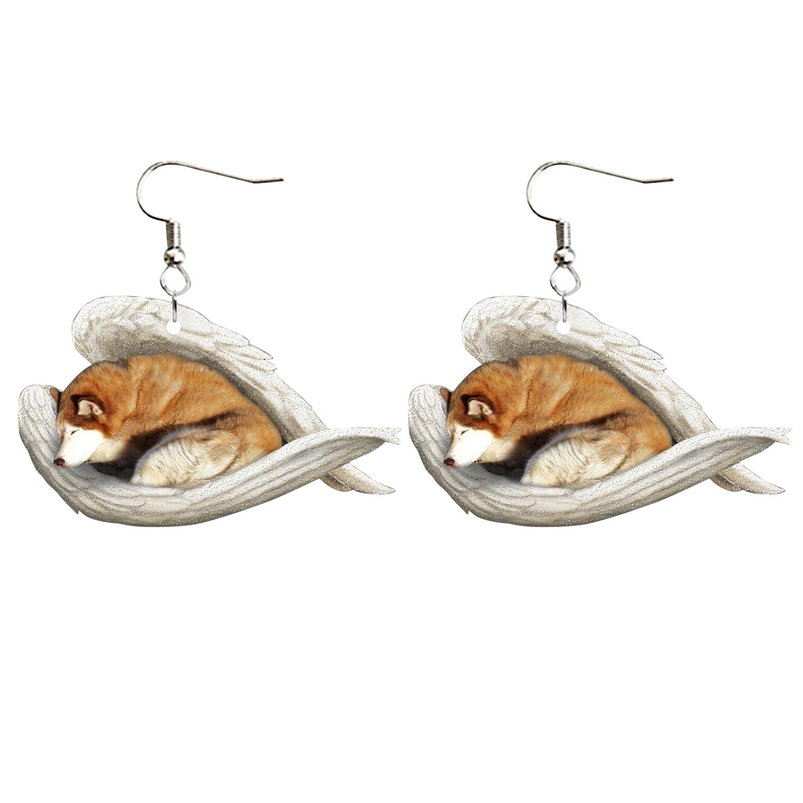 Wholesale Puppy Love Bookstore Creative Acrylic Earrings