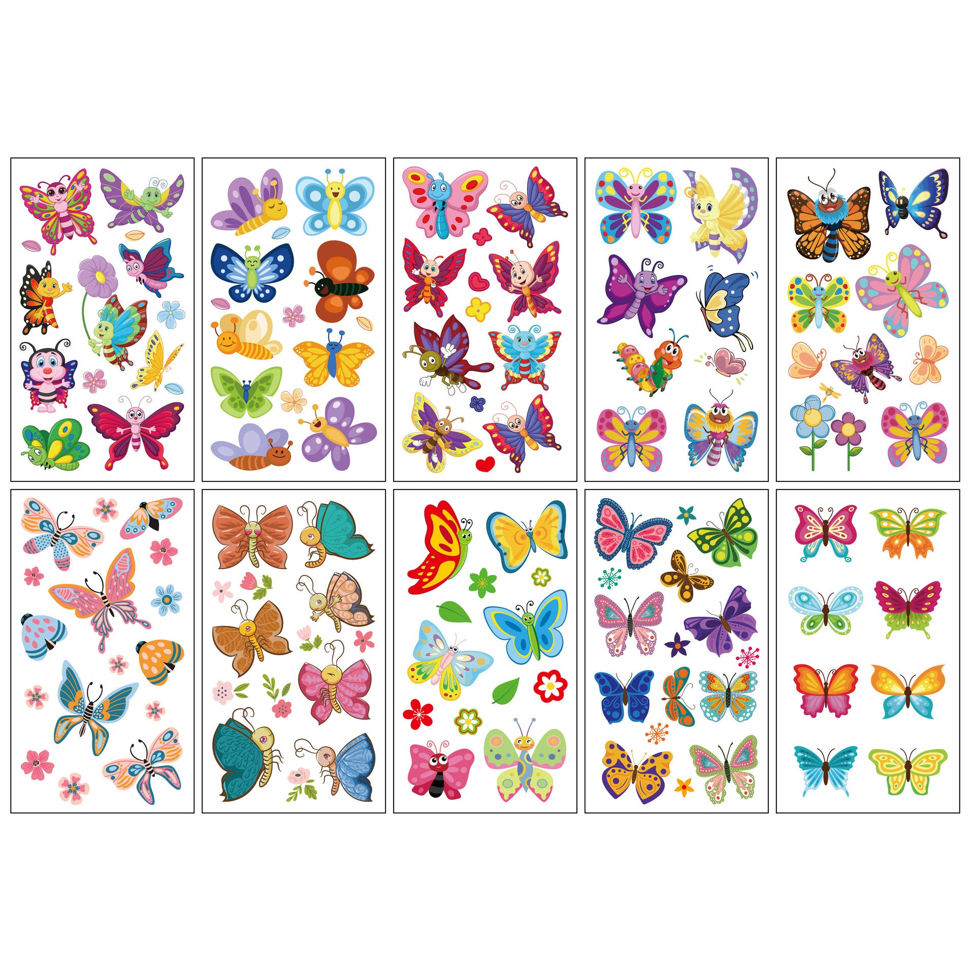 Wholesale 10pcs/sheet Children's cartoon little monster cute tattoo sticker