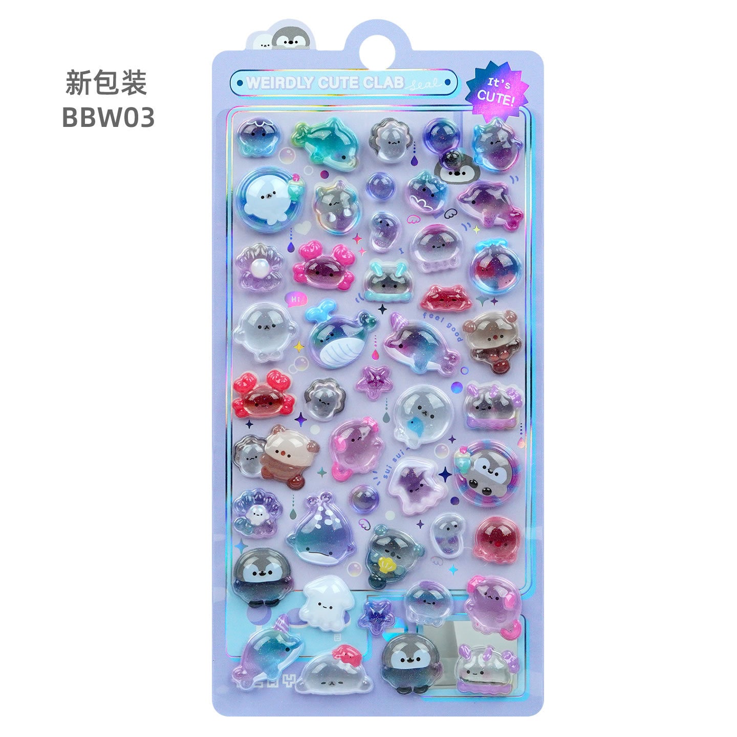 Wholesale Cartoon Animal Star Ghost 3D Stickers
