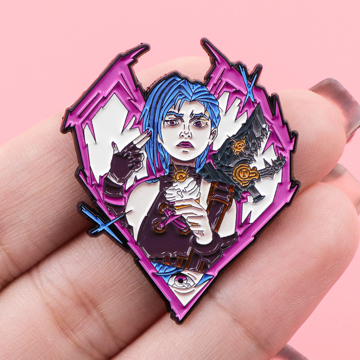 Wholesale 8pcs/pack Creative English Letter Brooch Cartoon Metal Badge