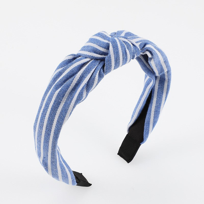 Wholesale Gold Velvet Knotted Pearl Hair Bands