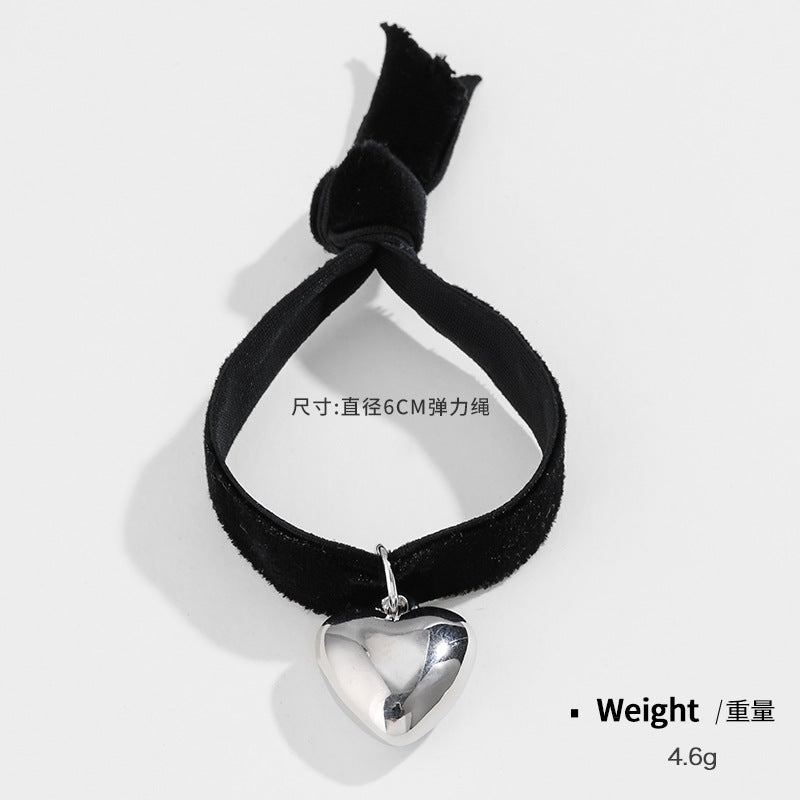 Wholesale Valentine's Day Series Stretch Velvet Wide Band Love Bracelet