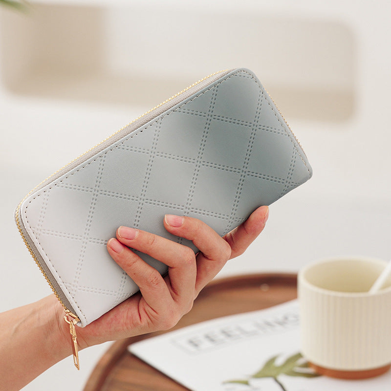 Wholesale gradient color long wallet