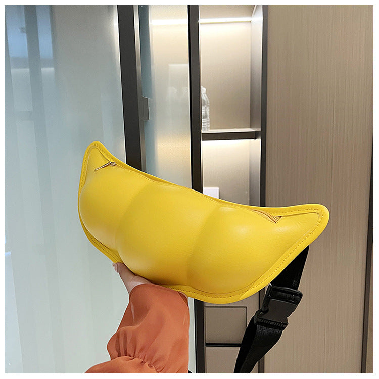 Wholesale Funny Bean Bag Shoulder Bag PU Water Resistant Messenger Bag