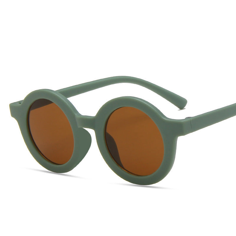 Wholesale children's round frame cartoon sunglasses