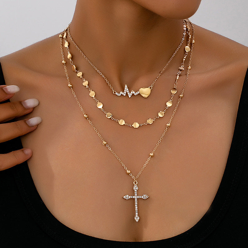 Wholesale Trendy Alloy Cross Pendant Necklace With Chain For Everyday Gift And Resale