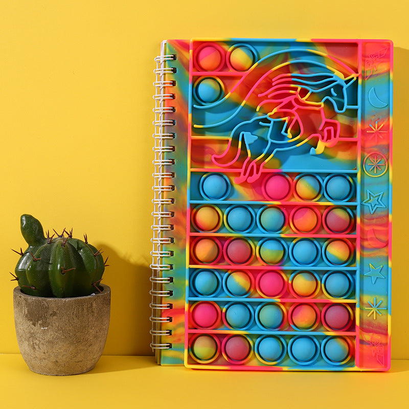 Wholesale Unicorn Silicone Pressure Reducing Press Bubble Notes