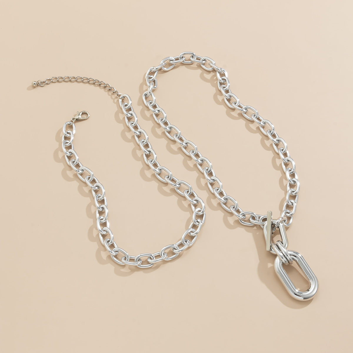 Wholesale Aluminum Chain Multi-layer Alloy Necklaces