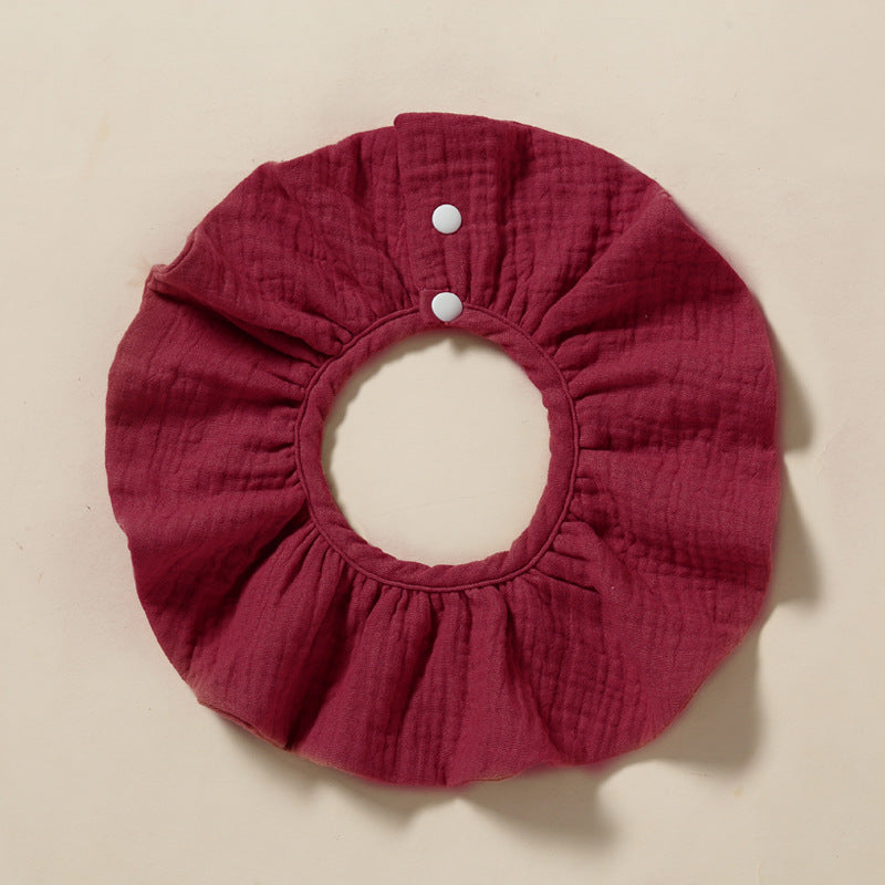 Wholesale Baby Bib 360-degree Bib Pure Cotton 4-layer Gauze Absorbent Bib Children Bib