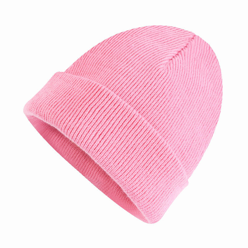 Wholesale Spot Wholesale Knitted Hats Winter Warm Solid Color Thickened Beanie
