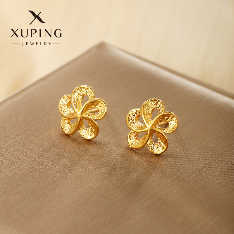 Wholesale Fairy Style Plants Flowers Vintage Simple Style Design Earstuds