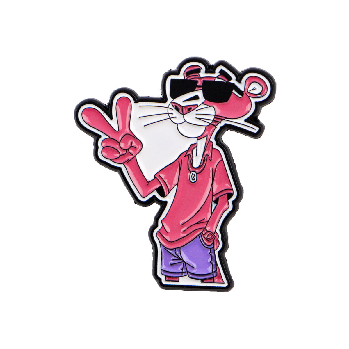 Wholesale Pink cartoon brooch metal badge accessories