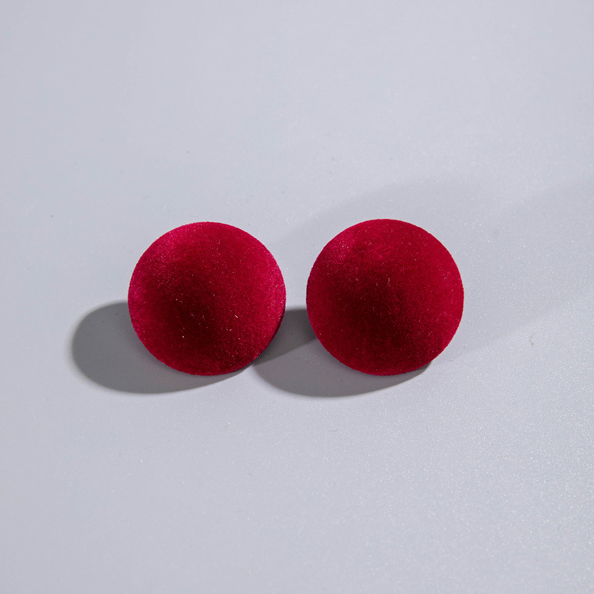 Wholesale Resin  Vintage Velvet Texture Love All-match Earrings Ear Studs