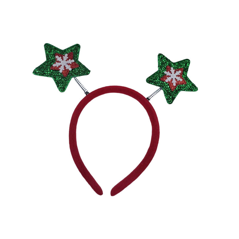 Wholesale 3D Cartoon Christmas Fabric Headbands