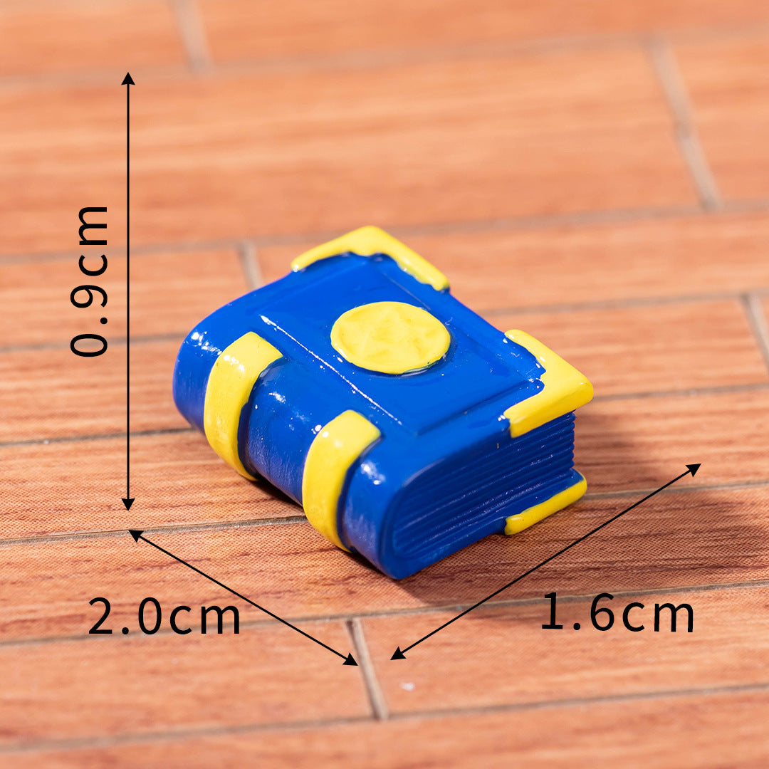Wholesale Chic Cartoon Magic Book Resin Dollhouse Accessory Decorative Desktop Ornament For DIY Craft And Boutique Resale