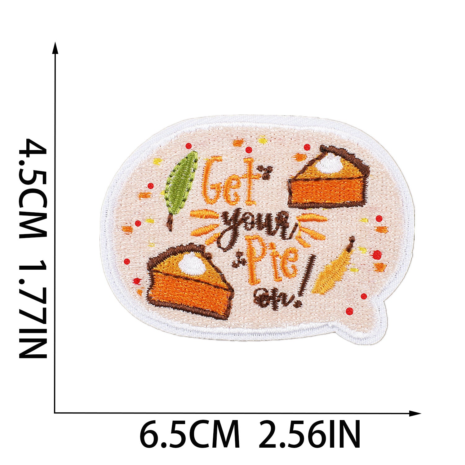 Wholesale Embroidered Patches Thanksgiving Theme Pumpkin Maple Leaf Corn Polyester Thread DIY Clothing Decorative Craft Supply