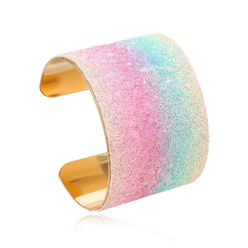 Wholesale Creative Glitter Gradient Color Brilliant Bracelet