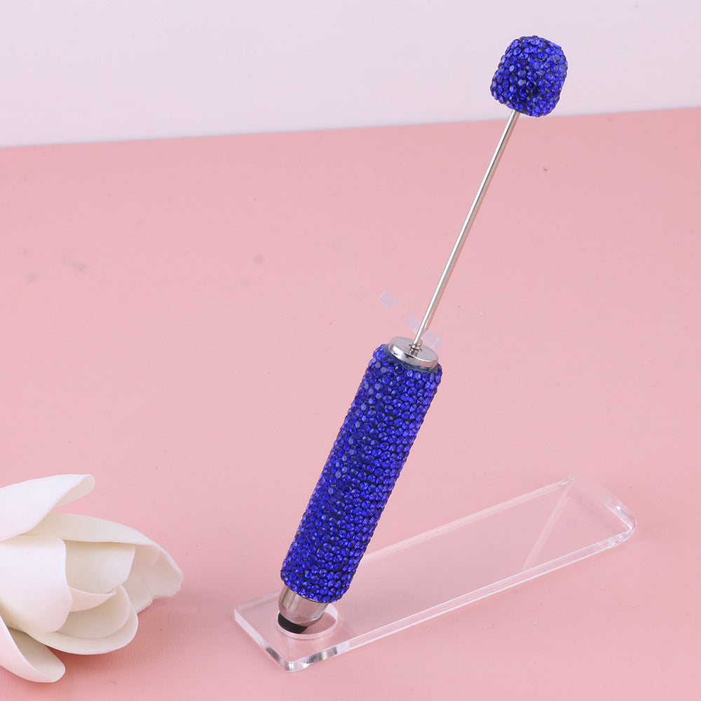 Wholesale  Live Hot Selling Color Touch Screen Pen Drill Pen Ceramic Mud Full Diamond Beaded Pen DIY Beaded Ballpoint Pen Heavy Industry Pen