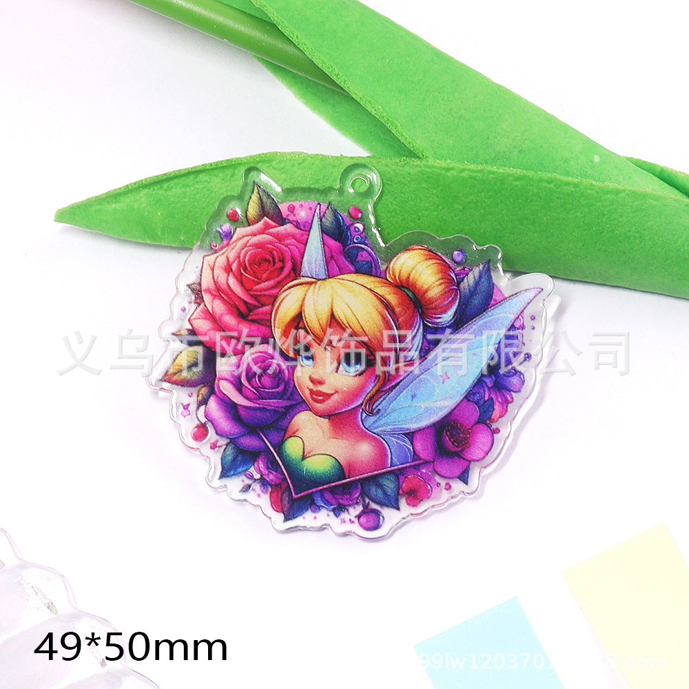 Wholesale New 10pcs/pack Cartoon acrylic quicksand hairpin headdress mobile phone shell bag jewelry accessories