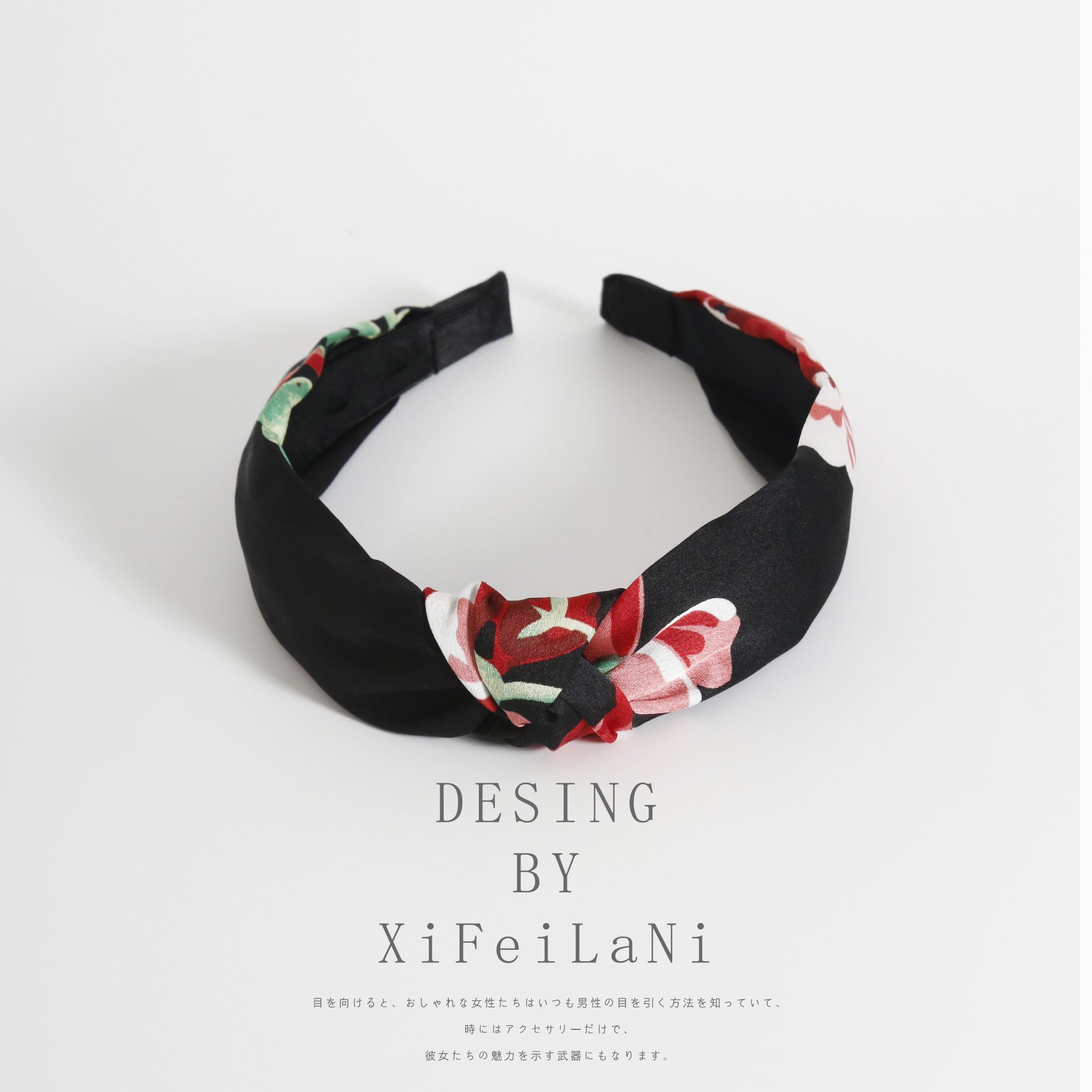 Wholesale Fabric Wide Edge Red Green Simple Hair Hoops