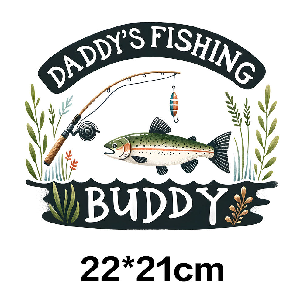 Wholesale Fishing UV DTF Ready to Press Transfers Wraps