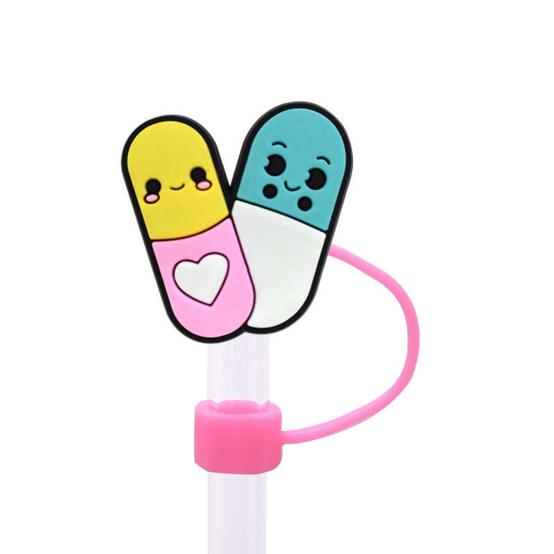 Wholesale  Random 100pcs/pack    Medical dust plug  straw cap  Straw Tube Cap