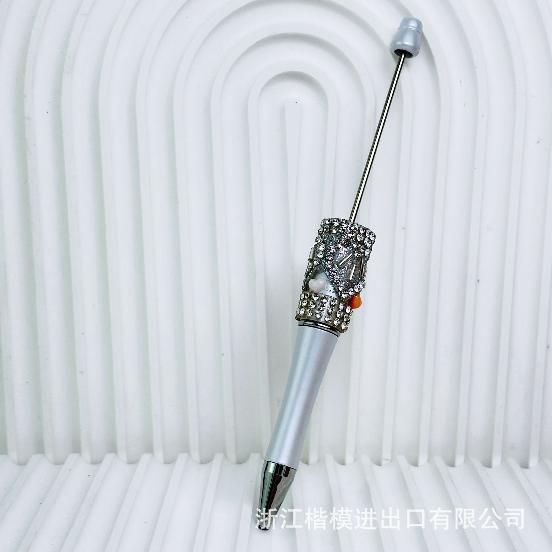 Wholesale crystal gravel diy beadable pen