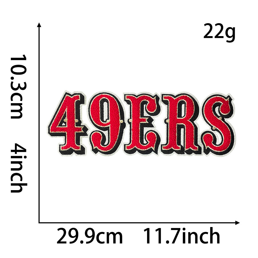 Wholesale Let S Go Series Sports Team Sequin Iron On Patch Chic Embroidered Decorative Accessory Great For Gift And Boutique Resale OLY Exclusive