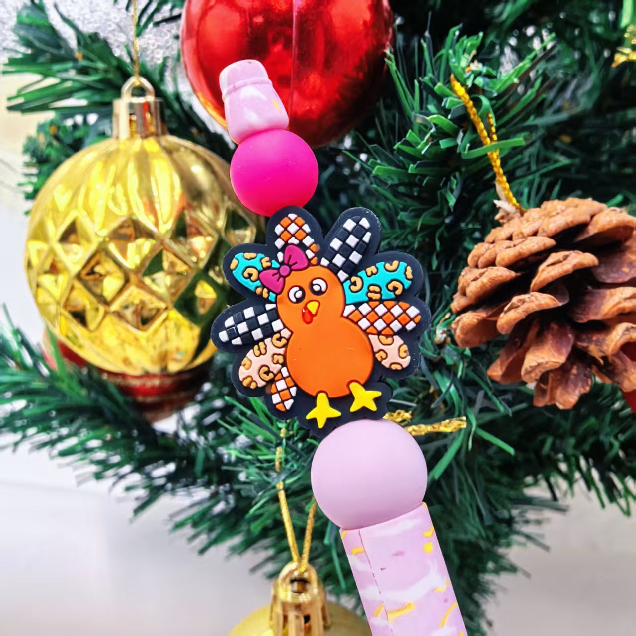 Wholesale 10pcs/pack  Cartoon Beads DIY Silicone 2D Beads