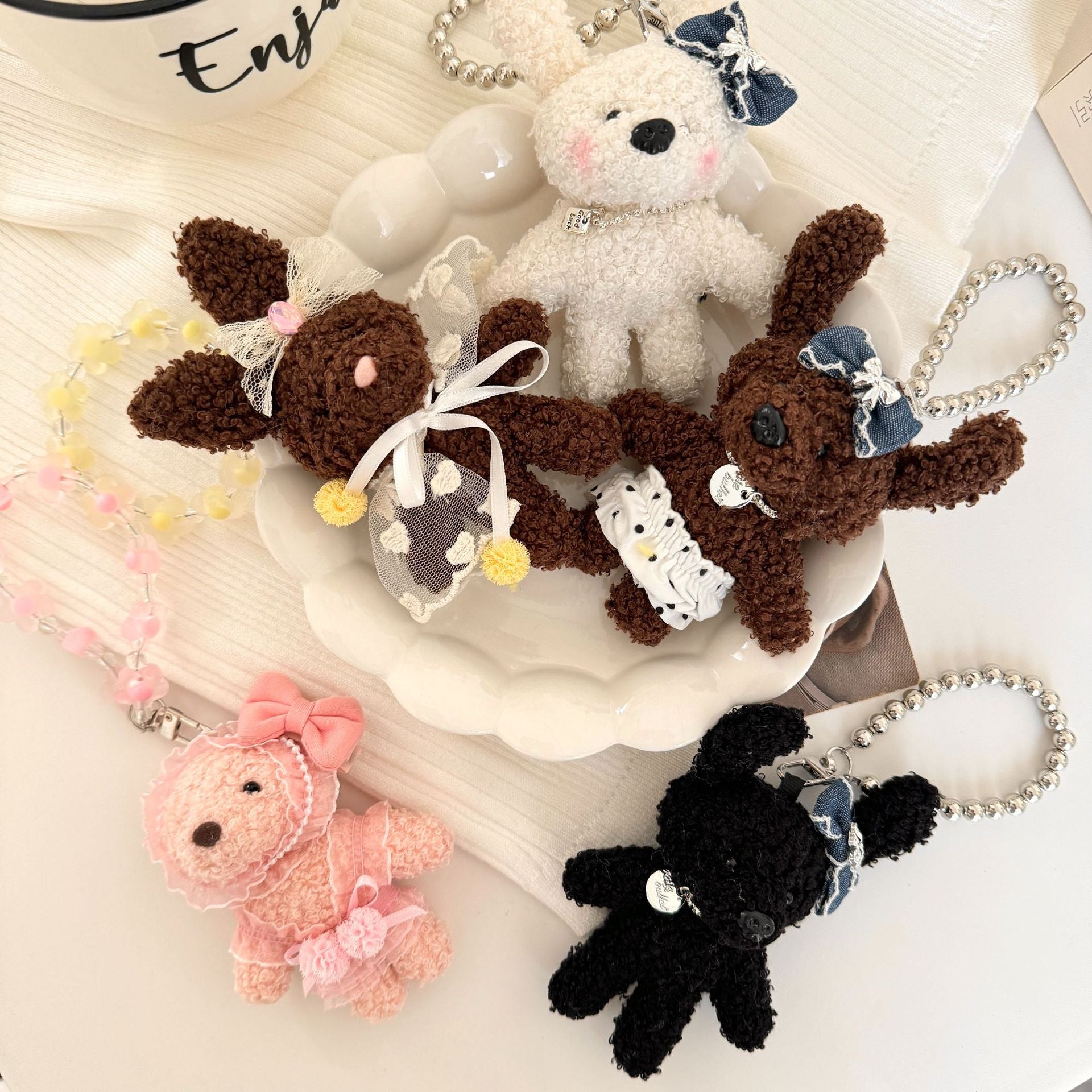 Wholesale Cute bunny bow pendant