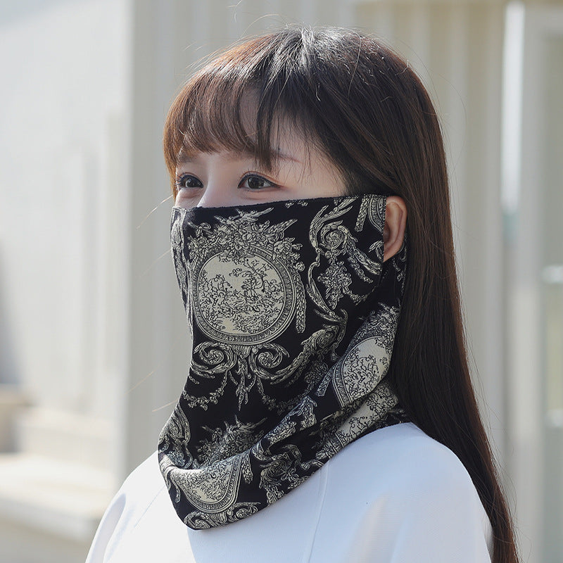 Wholesale Pearlescent Cotton Cycling Cold and Warm Neck Protection and Windproof Ear Pearlescent Cotton Hanging Mask