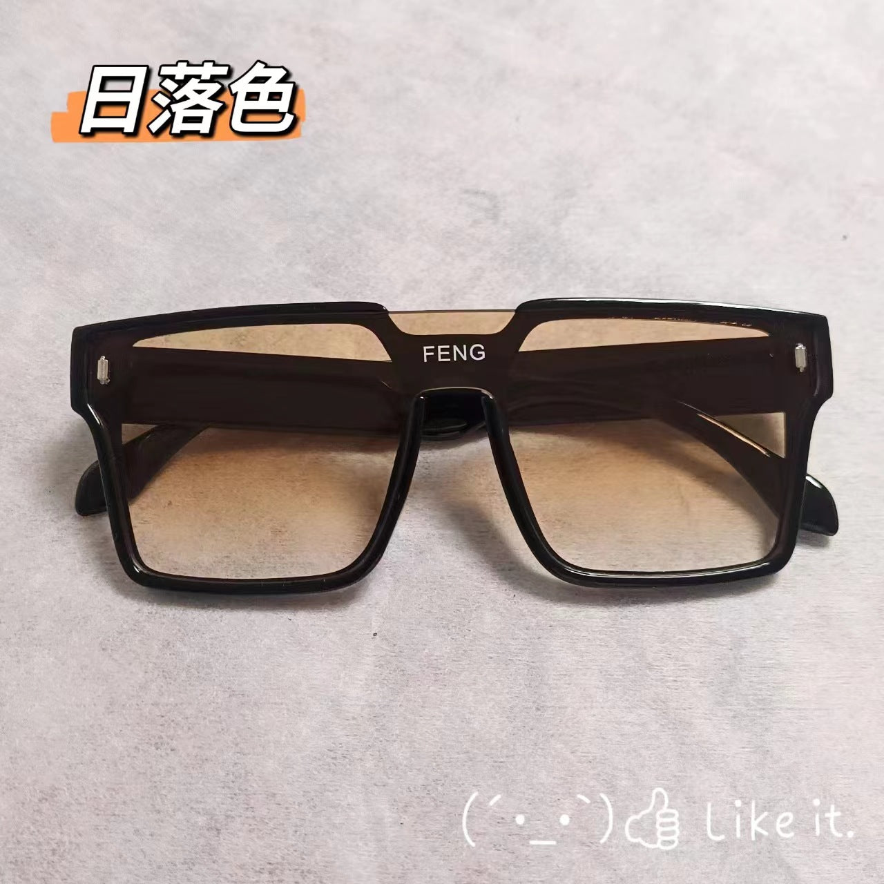 Wholesale Large frame UV protection sunglasses for men and women