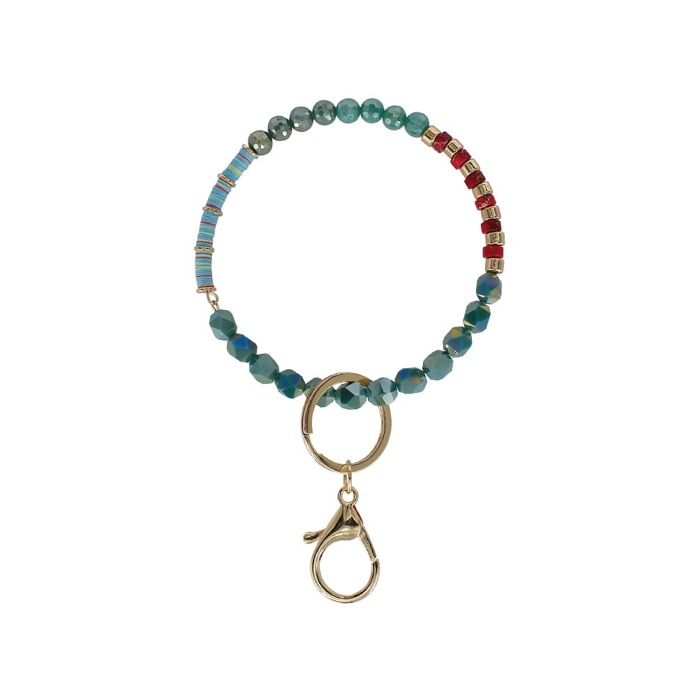 Wholesale Metal Stitching Beads Wrist Keychain