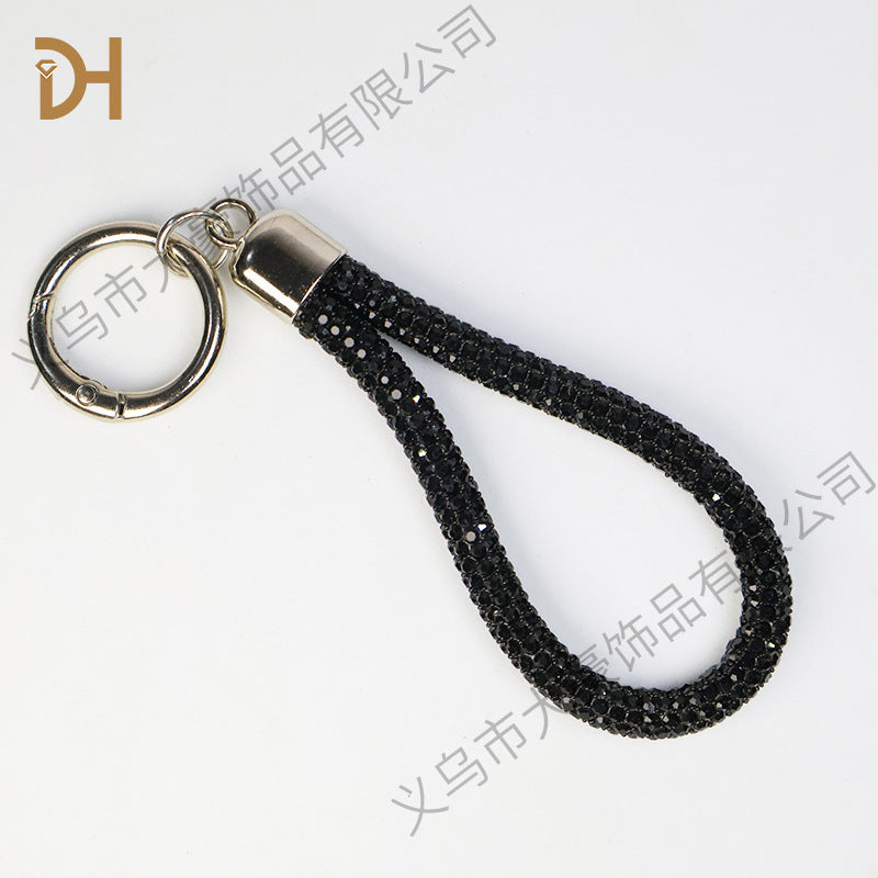 Wholesale Colorful Rainbow Diamond Pendant Rhinestone Keychain