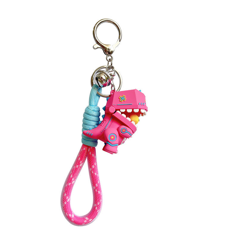 Keychains de silicona de dinosaurio mecha al por mayor
