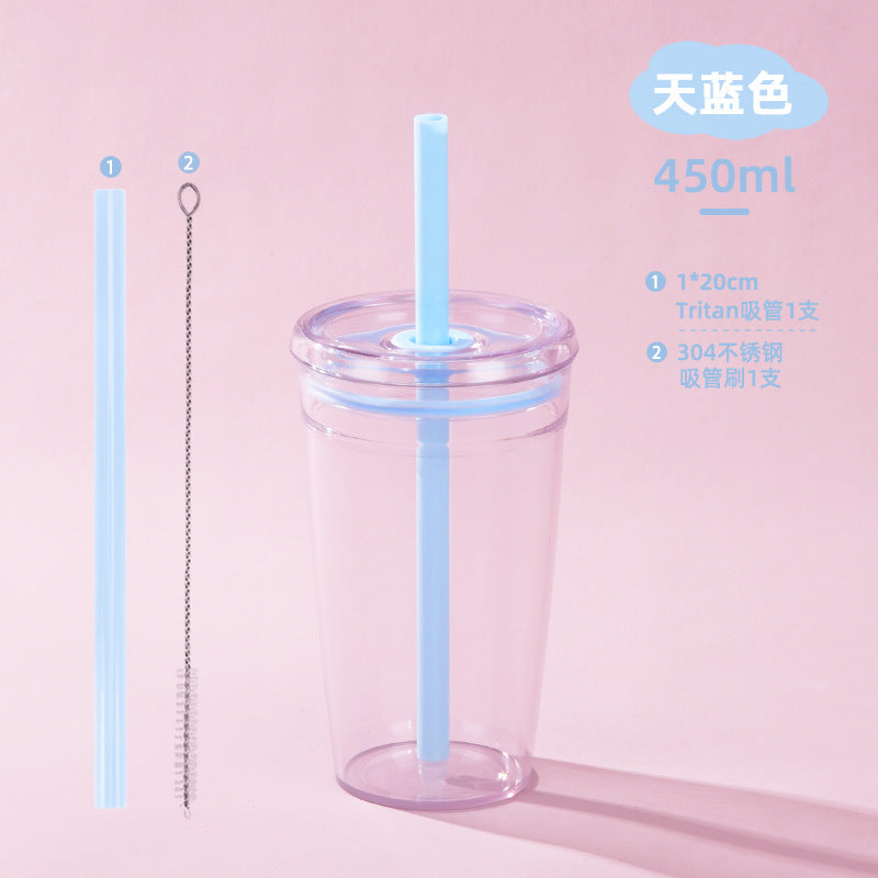Wholesale Candy colored straw water cup