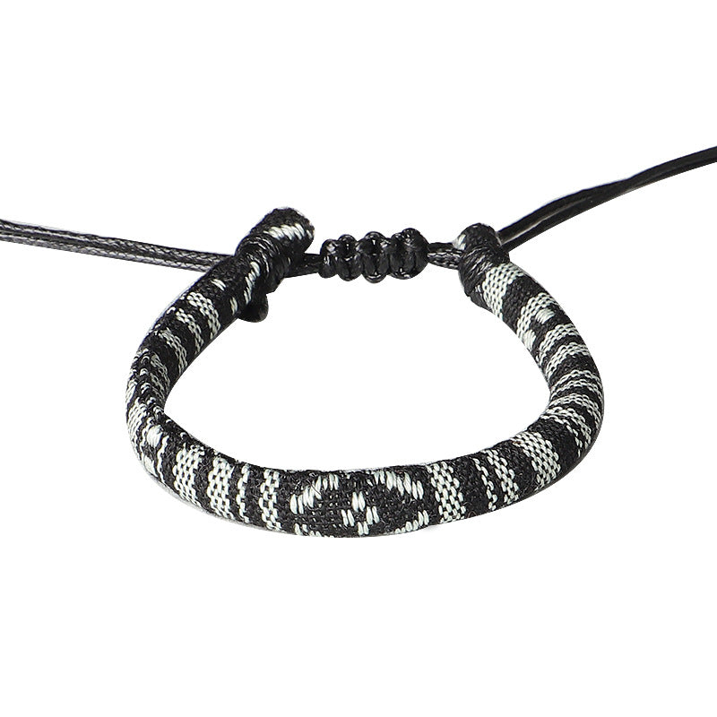 Wholesale Nepalese Ethnic Style Pure Hand-woven Bohemian Wax Wire Bracelet