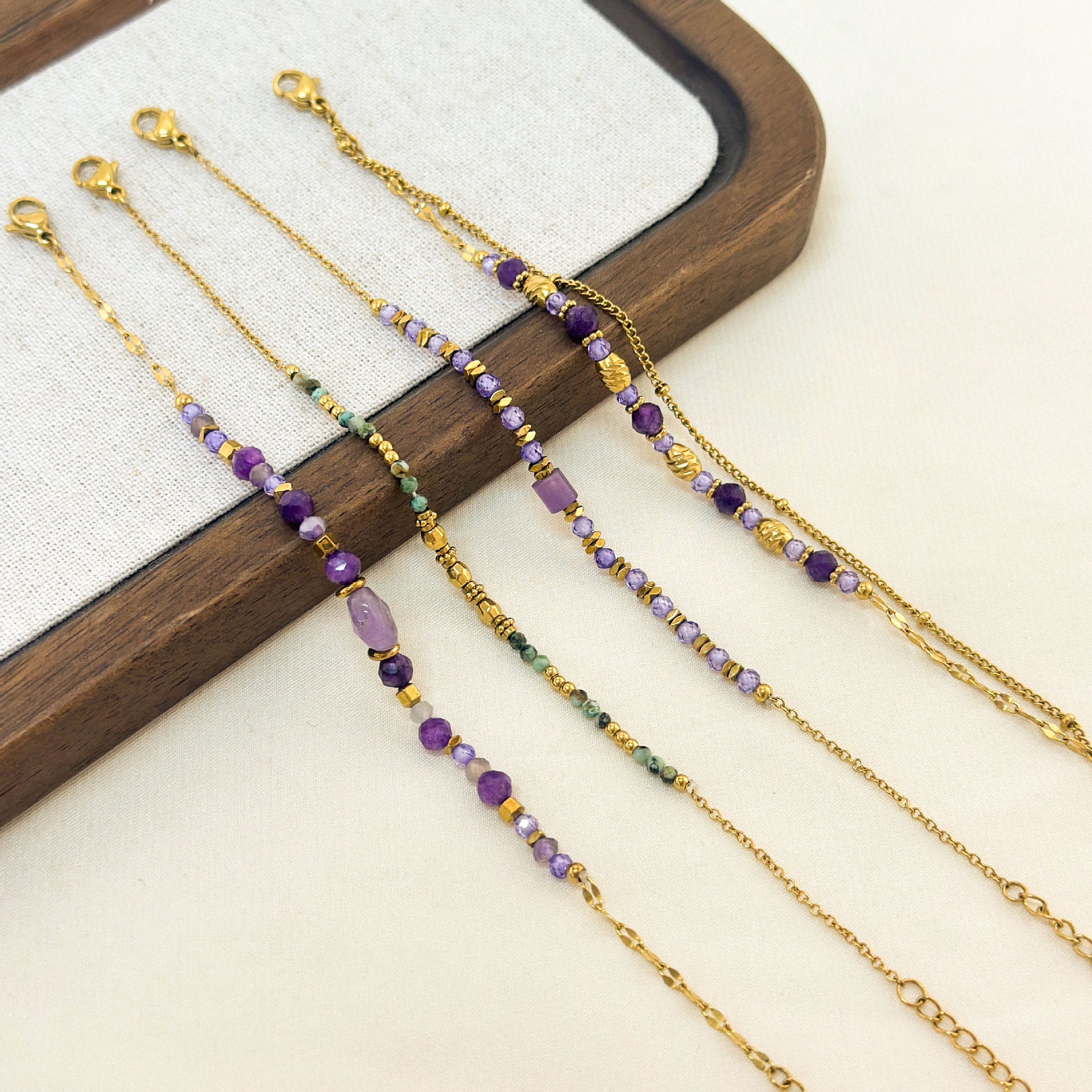 Wholesale natural jasper stone bracelet