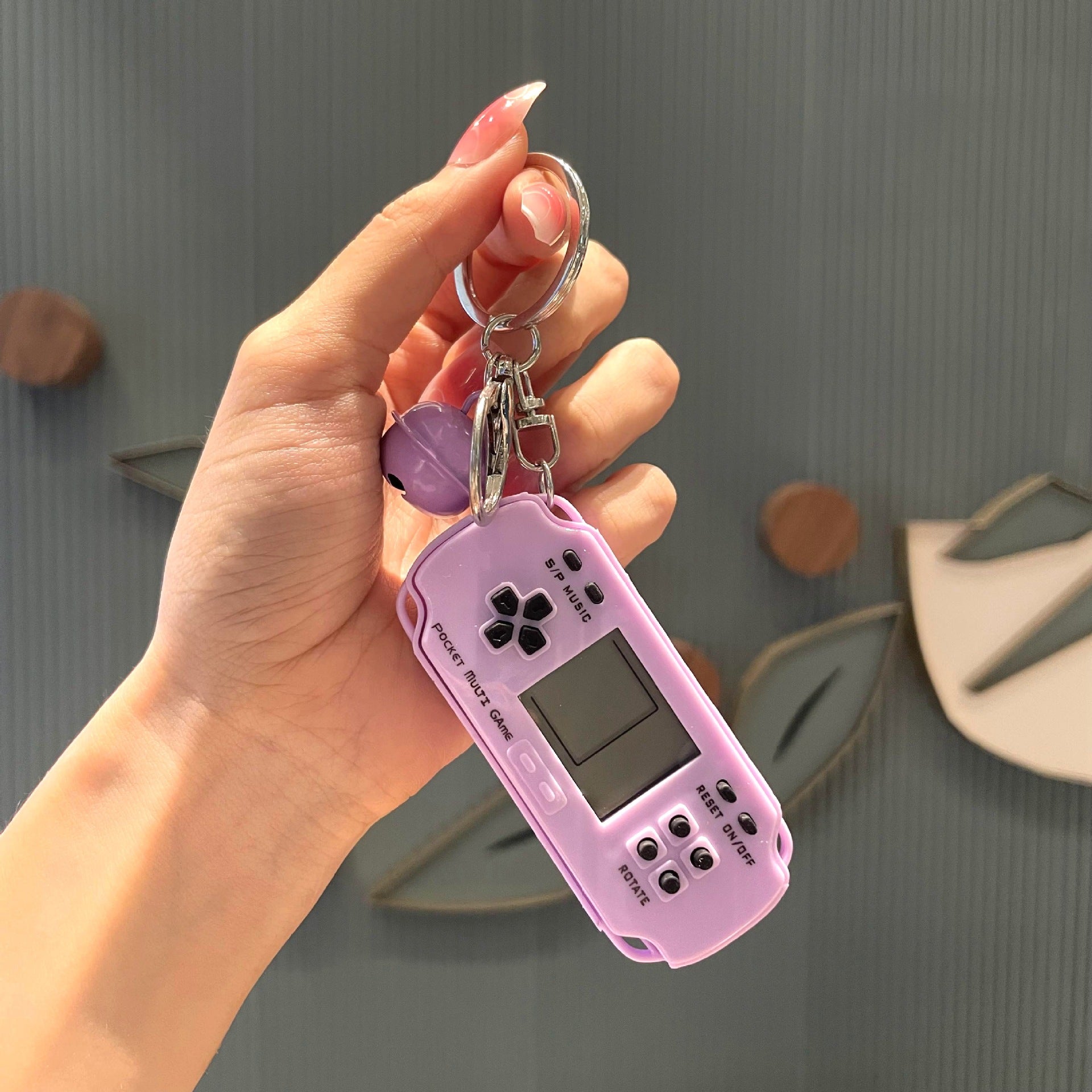 Llavero de juego de tetris de metal al por mayor