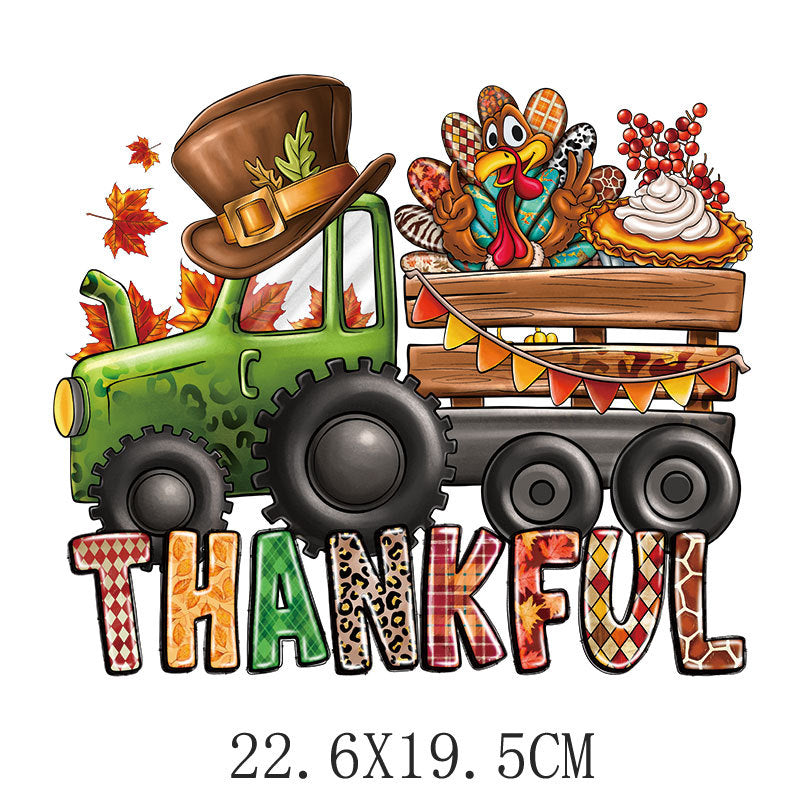 Wholesale Colorful Thanksgiving Heat Transfers   UV DTF Ready to Press Transfers Wraps