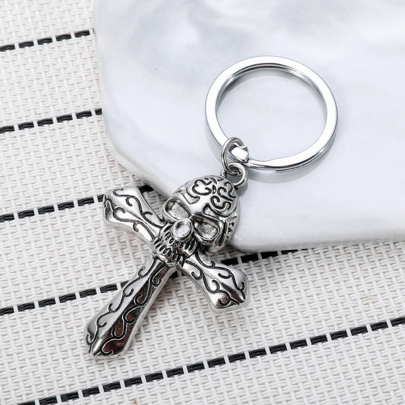 Wholesale Skull Cross Keychain