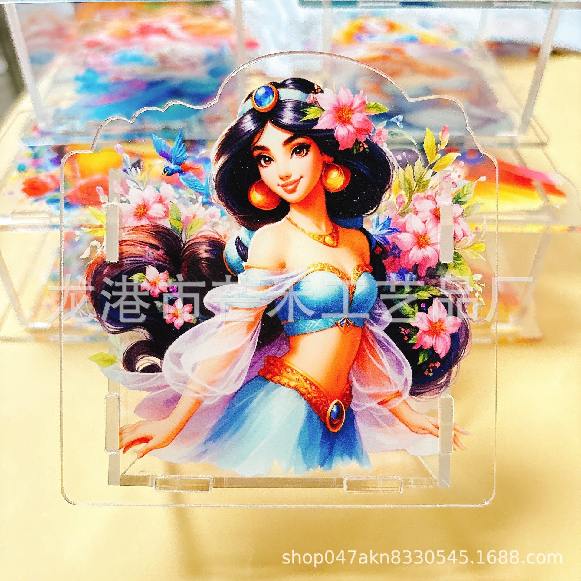 Wholesale  Acrylic Pen Holder Popular Pen Box Creative Gift Stationery Student 10cm