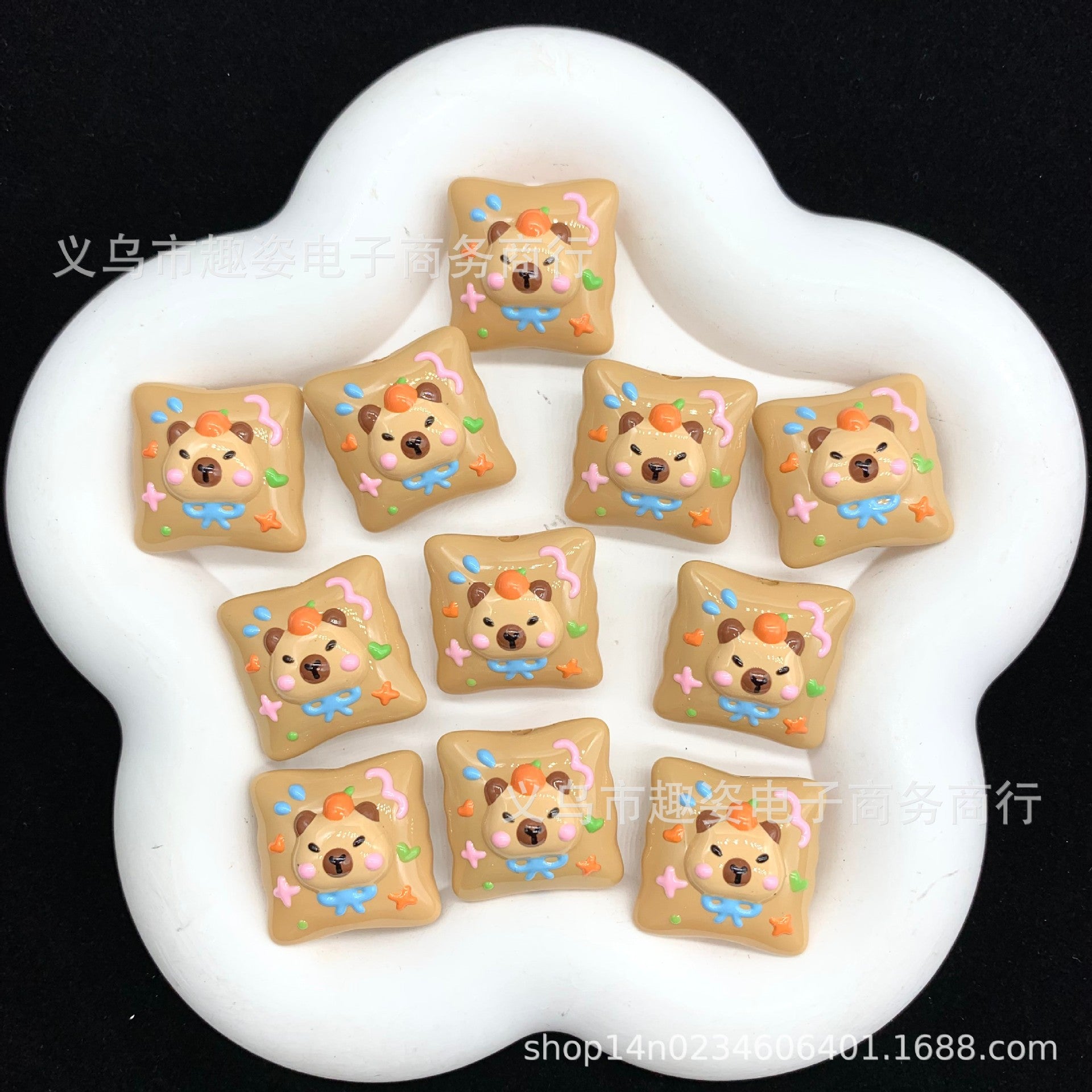 Wholesale 10pcs Cute cartoon throw pillow Acrylic Beads