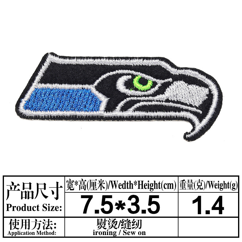 Wholesale Ball sports team emblem embroidery DIY Patches OLY Exclusive