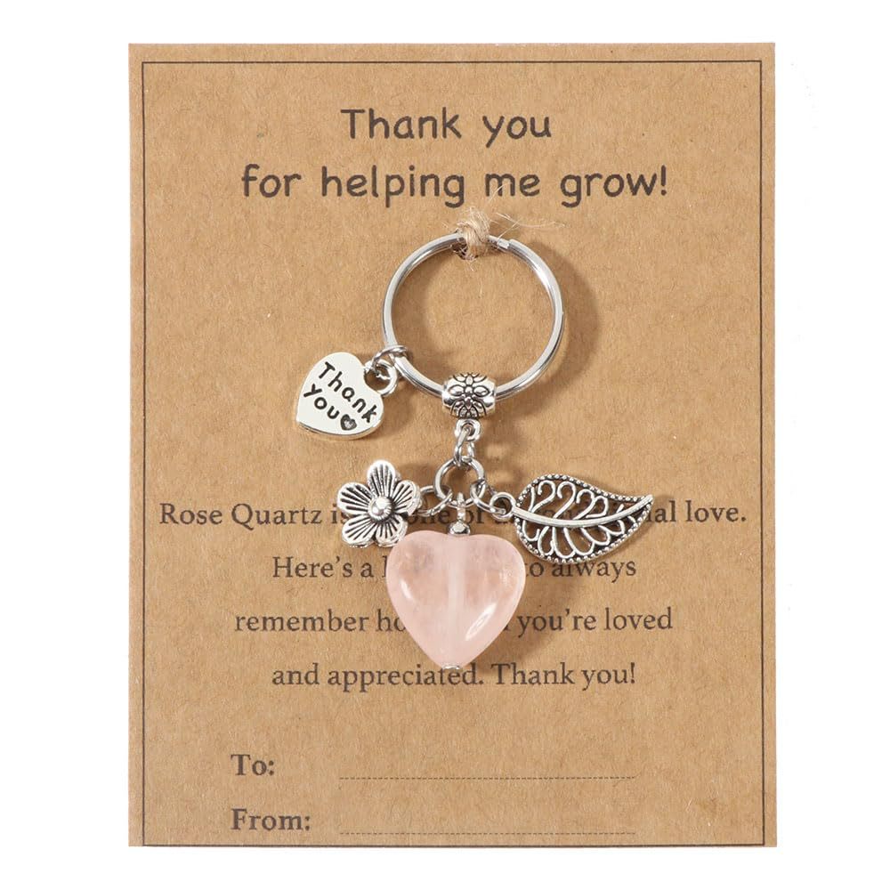 Wholesale Pink crystal amethyst tiger eye green heart-shaped keychain