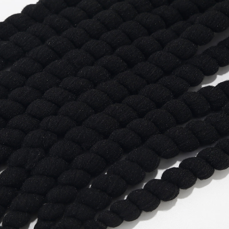 Wholesale Wig Braids Retro Yellow Green Stitching Beret Halloween Wool Knitted Hat