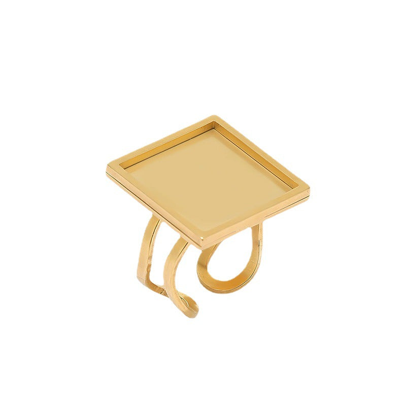 Wholesale 4PCS/PACK Stainless Steel Live Ring Holder DIY Jewelry Accessories