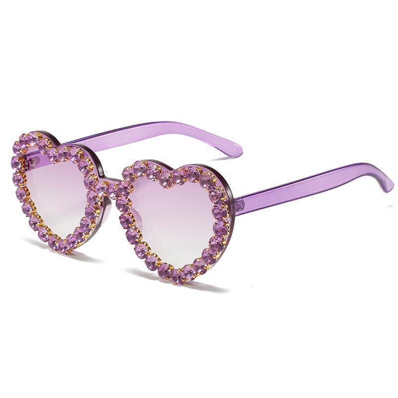 Wholesale Love Diamond Set PC Sunglasses